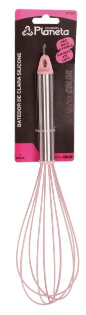 Batedor de Clara Silicone 30 cm Rosa