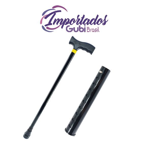 Bengala de Metal 94cm 10 Furos de Ajuste