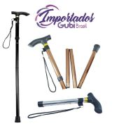 Bengala de Metal Dobravel em 5 Pecas  94cm