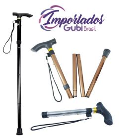 Bengala de Metal Dobravel em 5 Pecas  94cm