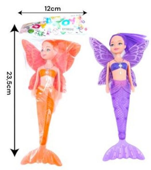 Boneca a Bateria 2 Pc 23x12 Cm