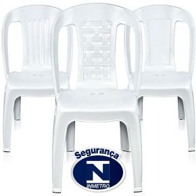 Cadeira Adulto Vm Branca Bistro 48x52x85 R:ca.vm