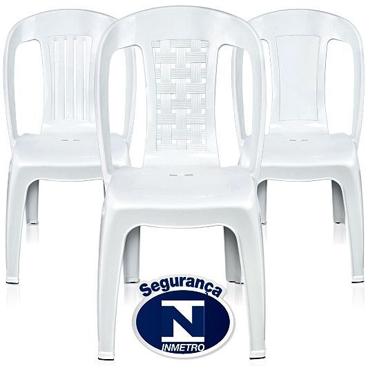 Cadeira Adulto Vm Branca Bistro 48x52x85 R:ca.vm