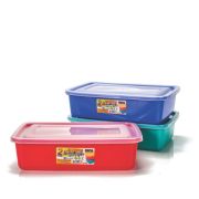 Caixa 2,8 Ltos Retangular Cores Tampa Hermetica Ref:2268