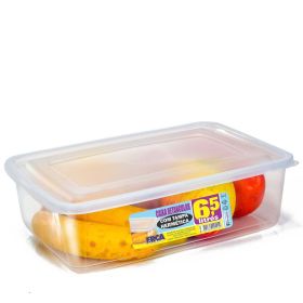 Caixa 6,5 Ltos Retangular Transp Tampa Hermetica Ref:2294