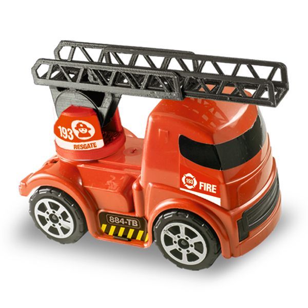 Caminhao Escada Bombeiro Caixa 15cm R:2102