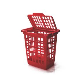 Cesto Telado Retangular 30 Ltos c/tampa Ref:2175