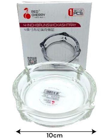 Cinzeiro de Vidro Redondo 03x10cm