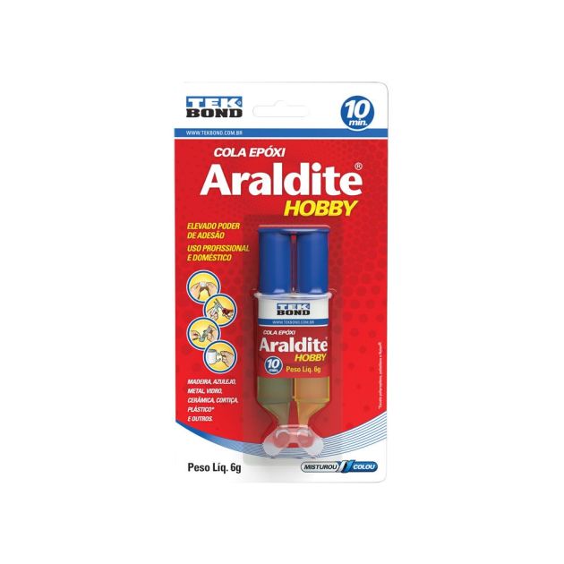 Cola Araldite Hobby 6g Seringa/cartela Tekbond