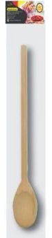 Colher de Madeira 30 cm Encartelada Ref:015