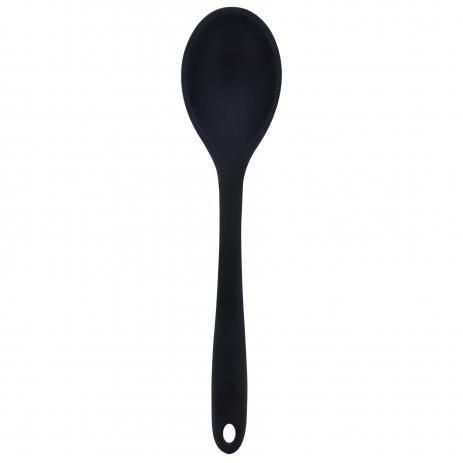 Colher de Silicone Preta 27x6cm Dp0649