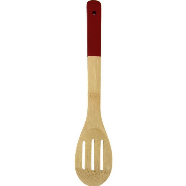 Colher Vazada Bambu 30x6cm