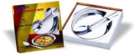 Conj Arroz 2 Pcs Inox 1cumbuca,1colher Madefer