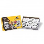 Conj Sobremesa 12 Pcs Inox c/ Pedestal Madefer