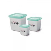 Conjunto Mantimento 3 Pecas Decorado Quadrado R:2487