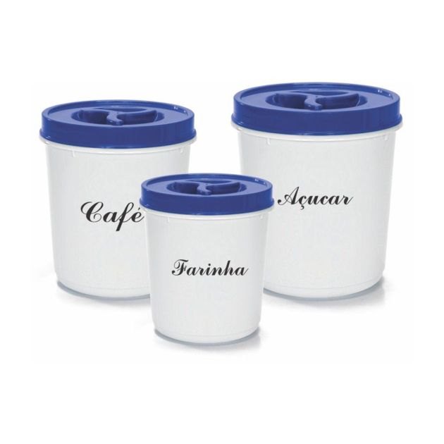 Conjunto Mantimento 3 Pecas Decorado Redondo R:2495