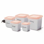 Conjunto Mantimento 5 Pecas Decorado Quadrado R:2211