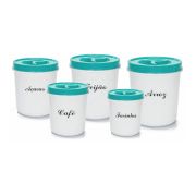 Conjunto Mantimento 5 Pecas Decorado Redondo R:2491