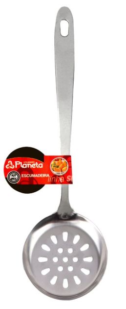 Escumadeira de Inox 25cm Linha Lar Dp0060