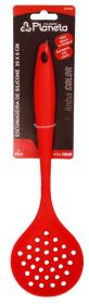 Escumadeira de Silicone 29 cm Vermelho