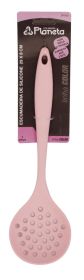 Escumadeira de Silicone 29cm Rosa