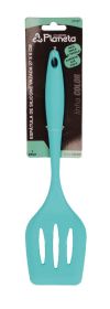 Espatula Silicone Vazada  27cm Verde Agua