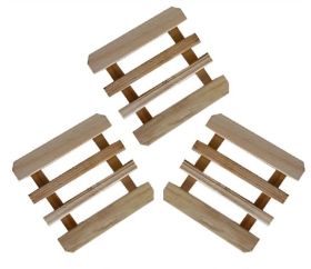 Esteira de Madeira 3 Peças Fixa