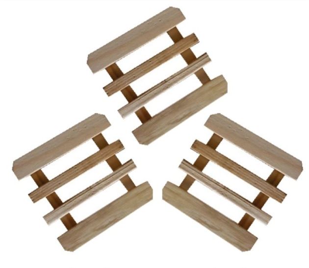 Esteira de Madeira 3 Peças Fixa