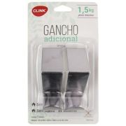 Gancho para Porta Inox 8 cm c/2