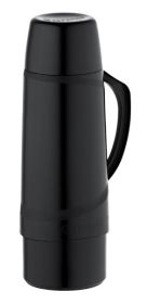 Garrafa Termica Cristal 1 Litro Preta Soprano