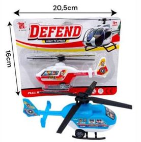 Helicoptero a Fricção 20x16 Cm