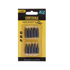 Jogo de Bits p/ Parafusadeira 10 Pcs
