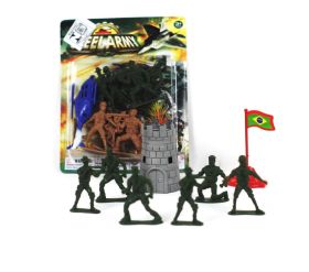 Jogo de Soldados 8pçs Encartelado