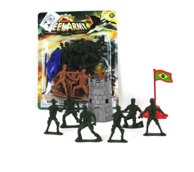 Jogo de Soldados 8pçs Encartelado