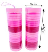 Jogo Elastico p/ Cabelo Tubo  18pçs