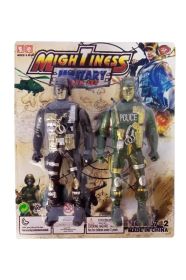 Kit 2 Soldados 10,5cm Encartelado Ba-10362