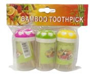 Kit 3 Paliteiros Bambu 7x3,5cm