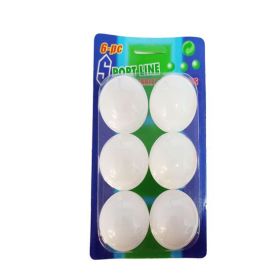 Kit Bolas p/tenis de Mesa c/6 Cartela Ba-13461