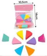 Kit Esponja p/ Maquiagem 8 Pecas Trian.