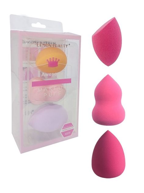 Kit Esponjas para Maquiagem 3pçs Ba-32865