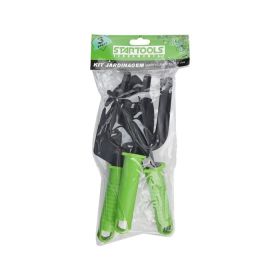 Kit Jardinagem 3 Pcs 25cm Garfo Rastelo Pa