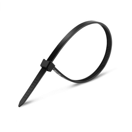 Kit Lacre de Nylon c/50un Preto 3,6mm/200mm