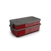 Marmita Fit California 1,3 Ltos Vermelha Unitermi