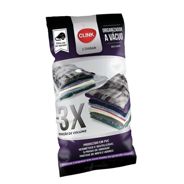 Organizador Vacuo Plastico 50x60cm