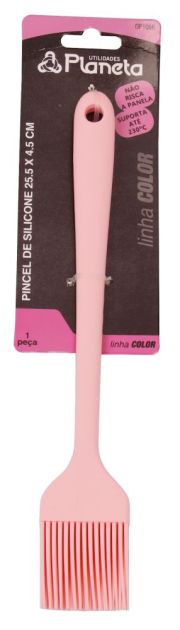 Pincel Silicone 26 cm Rosa
