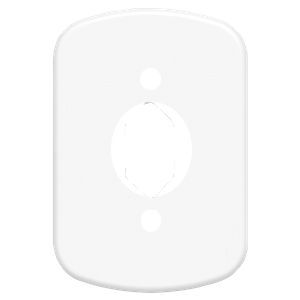 Placa 4x2 Tomada Redonda Encartelado - Vidal