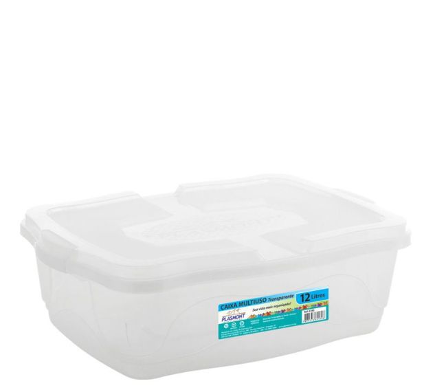 Plasmont Caixa Org. 12lt Transp. Ref 0180