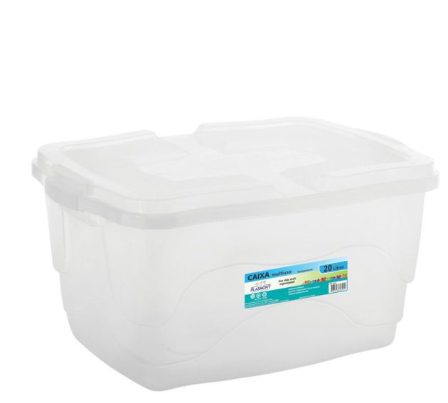 Plasmont Caixa Org. 20lt Transp. Ref:0325