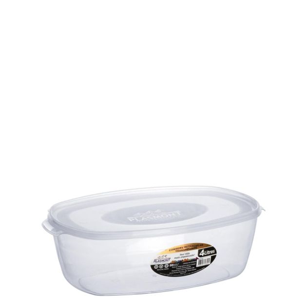 Plasmont Creative Conserv Retang Transp.4lt Rf0754