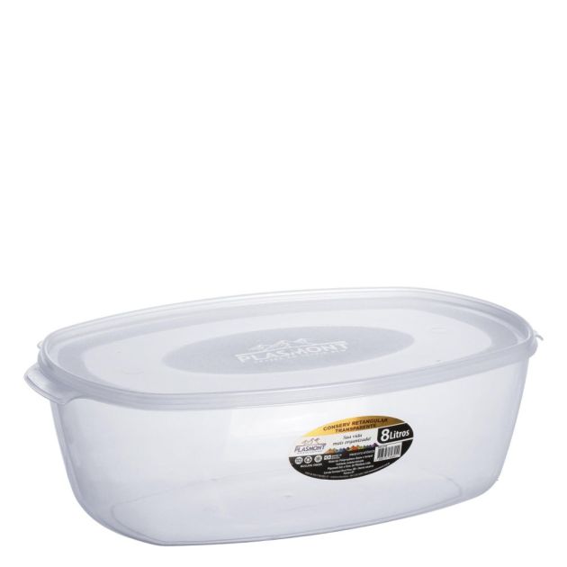 Plasmont Creative Conserv Retang Transp.8lt Rf0755